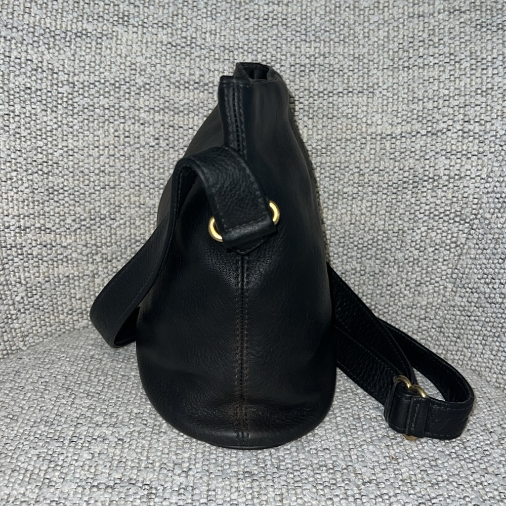 Vintage Coach Black Leather Sonoma Bucket Style 4907 Shoulder Bag Crossbody - Picture 4 of 9